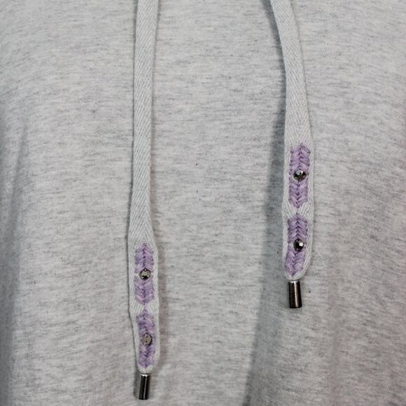 Style & Co Long Sleeve Yoga Hoodie Drawstring Embroidered Sequins Size S - Picture 7 of 9